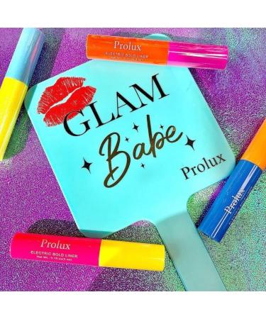 Prolux Glam Babe Hand Held Mirror - Salmon | Lightweight and Portable - Buy Online on GoSupps.com