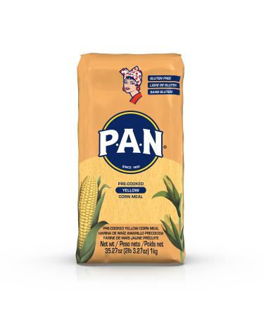 P.A.N. Yellow Corn Meal  Pre-cooked Gluten Free and Kosher Flour for Arepas (2.2 lb / Pack of 1)