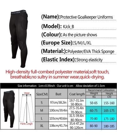 Shinestone Adult Men's Goalkeeper Armor BodyShield Padded Compression Set - Black Pants-02 X-Large - Buy Online on GoSupps.com
