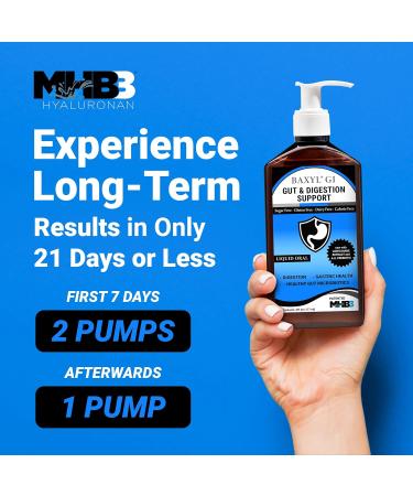 BAXYL & BaxylGI Bundle Pack - (6 fl oz Each) - Hyaluronic Acid Joint Supplement & Hylarunonan Amaferm Prebiotic Digestive Supplement. - Buy Online on GoSupps.com