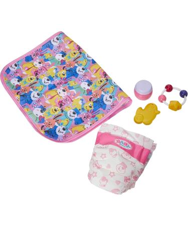 Zapf Creation BABY born Diaper Bag - Adjustable Strap Changing Mat Diaper & Accessories - Pink - Buy Online on GoSupps.com