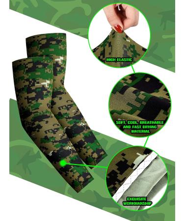 SATINIOR 10 Pairs Black Camo Sun UV Protection Arm Sleeves for Men Women - Adult Size - Buy Online on GoSupps.com