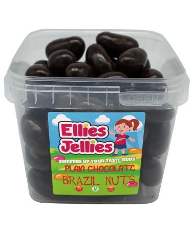 Ellies Jellies Plain Chocolate Brazil Nuts 795g Square Tub