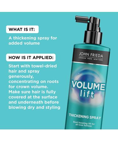 Volume Lift Thickening Spray - 6 oz Root Booster for Fine/Flat Hair with Air-Silk Technology - Buy Online on GoSupps.com