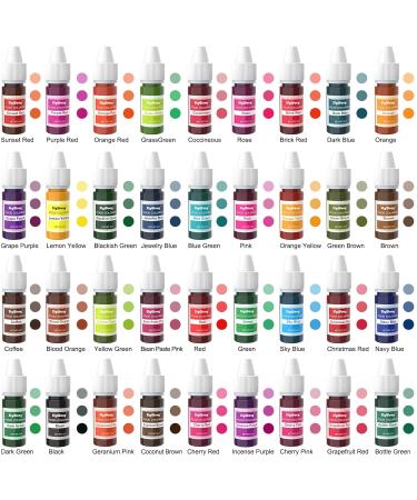 36 Highly Concentrated Liquid Food Colors - 6ml Bottles for Cookies Fondant Macarons Soaps & Crafts - Vibrant DIY Coloring - Buy Online on GoSupps.com