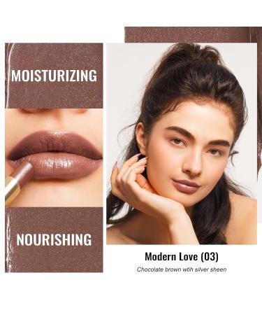 Buy Oulac 2 in 1 Lipstick & Lip Balm | Juicy Shiny Lip Care for Dry Lips | Vegan Modern Love (03) - Buy Online on GoSupps.com