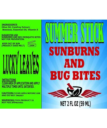 Summer Stick Balm for Sunburns & Bug Bites - Fast Acting Skin Care | 2 oz Soothing Relief - Buy Online on GoSupps.com