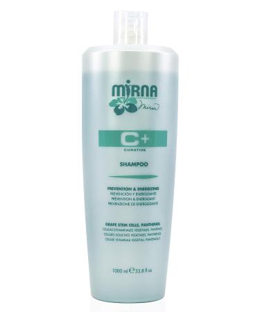 Mirna Professional Prevention & Energizing Anti Hairloss Shampoo. Infused with Grape stem cells Panthenol No Sulphate Gluten Free No Paraben and No SLS. Unisex Item. 1000ml / 33.8oz
