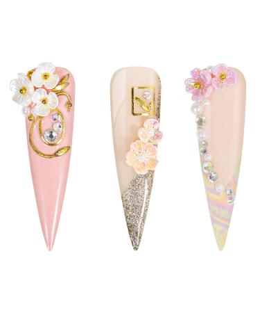 Nail Art Overlay 3D Pearls Flower Mix Set - International Shipping Available - Buy Online on GoSupps.com