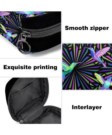 GIAPB Period Bag - Art Colorful Bird Design | Sanitary Napkin Storage & Makeup Pouch - Color1257 - Buy Online on GoSupps.com