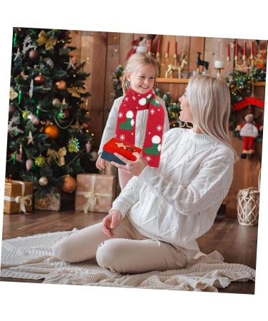 Pretyzoom Christmas Snowflake Scarf - Elegant Winter Scarves for Women | Holiday Gifts & Knitting Design (124x19cm) - Buy Online on GoSupps.com