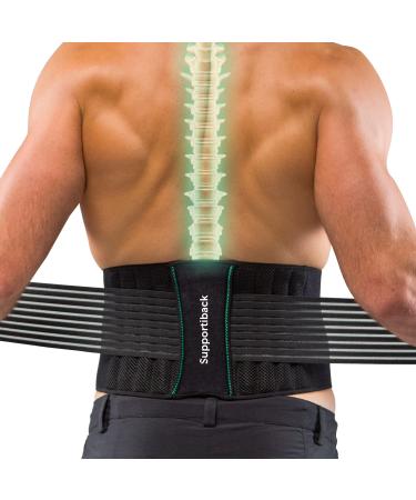 Lumbar Belt - Patented 3-Zone Structure for NATURAL POSTURE - 3X Less Inflammation - Sweat-Wicking & 2X MORE BREATHABLE - Bio-Based