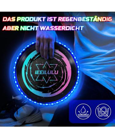 Buy Ieilulu Bright Frisbee - Ultimate LED Flight Disc with 49 Lights | Fun for Kids & Adults Reusable Beach & Lawn Sport - Blue - Buy Online on GoSupps.com