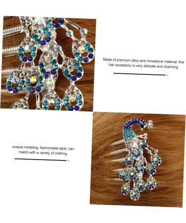FRCOLOR Diamond Phoenix Hair Comb Bridesmaid Hair Comb Pearl Hair Comb Rhinestone Barrettes Rhinestone Headpiece Bridal Hair Clip Tiara Hair Comb Accessories Winter Alloy Miss Wedding Clip - Buy Online on GoSupps.com