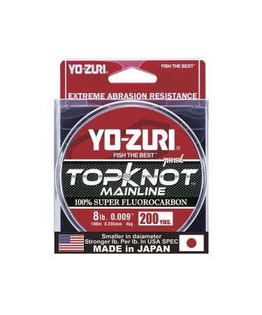 Yo-Zuri Topknot Mainline Natural Clear 200 Yards Fluorocarbon Fishing Line 8 Pound