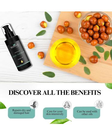 Buy 100% Pure Cold Pressed Golden Jojoba Oil - Natural Moisturizing Face Hair & Skin Care | International Shipping - Buy Online on GoSupps.com