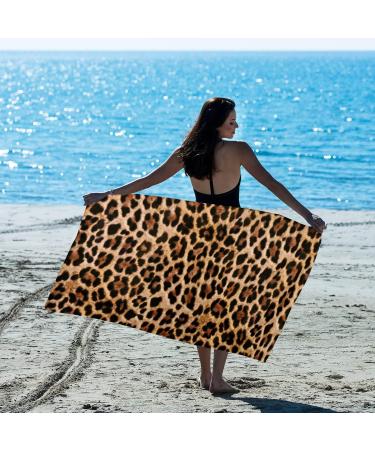 Oversized Cheetah Print Beach Towel - Lightweight Microfiber, Quick Dry 30X60 Towel for Women - Multipurpose Sand Free Towel for Pool, Bath, Yoga, and Swim - Leopard Cheetah Gifts - Buy Online on GoSupps.com
