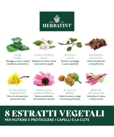 Herbatint Permanent Coloring Gel 3 doses 300 ml - 4 N brown ammonia-free for sensitive skin 100% white hair coverage with 8 organic natural extracts - Buy Online on GoSupps.com