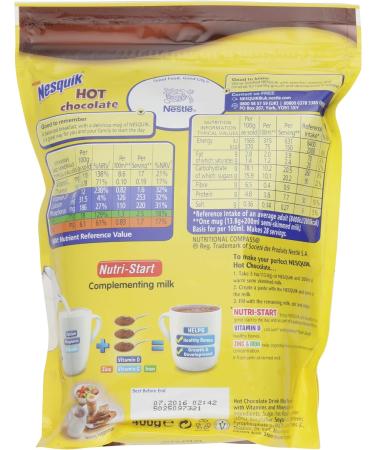 Nesquik Hot Chocolate 400 g (Pack of 3) - Buy Online on GoSupps.com