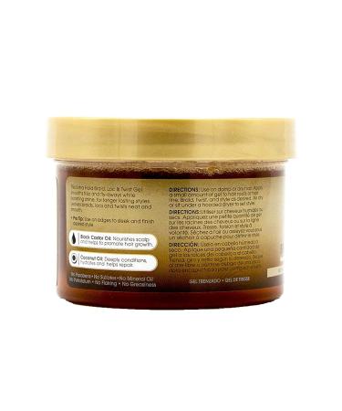 African Pride Black Castor Miracle Extra Hold Braid Loc Twist Gel - 8 oz | Tames Frizz & Edges | For 4C Hair Type | Paraben, Sulfate, Mineral Oil, Petrolatum Free - Buy Online on GoSupps.com