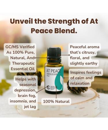 Rocky Mountain Oils at Peace Essential Oil Blend - Relaxing Aromatherapy Oils for Diffuser & Topical Use - 15ml - Buy Online on GoSupps.com