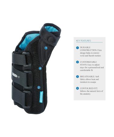 Ossur Formfit Thumb Spica Wrist Brace for DeQuervain's Tendonitis, Arthritis, Gamekeeper's Thumb (Right Small) | Removable Aluminum Stays, Contact Closure Straps, Breathable Material - Buy Online on GoSupps.com