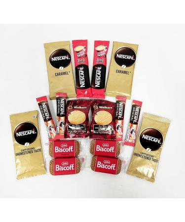 Premium Coffee Gift Hamper Set - Includes Instant Coffee, Biscoff Biscuits & More | Ideal Gift for Men & Women - Buy Online on GoSupps.com