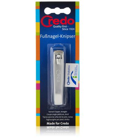 CREDO Nail Clippers 82 mm Straight Matt Chrome