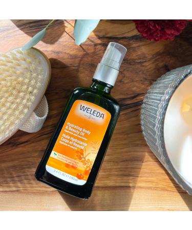 Weleda Hydrating Sea Buckthorn Body and Beauty Oil - 3.4 fl oz | Plant-rich Formula with Sesame Oils - Buy Online on GoSupps.com