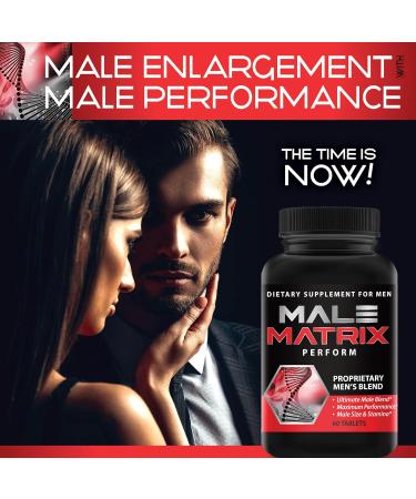 Male Matrix Enlargement Pills - Enhance Size & Stamina | Boost Up to 3 Inches in 90 Days - 60 Tablets - Buy Online on GoSupps.com