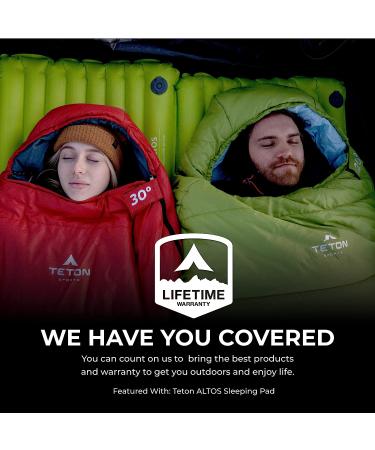 TETON Sports Leef Mummy Sleeping Bag 0F Regular Black/Sage - Lightweight Cold-Weather Sleeping Bag for Backpacking, Camping, and Hiking - Includes Drawstring Compression Sack - Buy Online on GoSupps.com