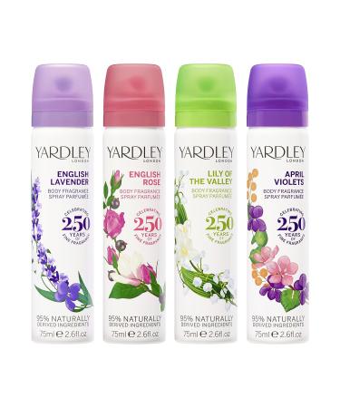 Yardley April Violets Women's Deodorant Body Spray - 2.6 oz - Buy Online on GoSupps.com