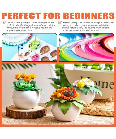 Tanstic Paper Quilling Kit - 64Pcs, 45 Colors, 900 Strips - DIY Handcraft Set for Beginners - Buy Online on GoSupps.com