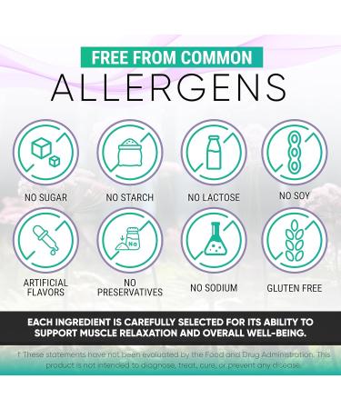 Evolved Elements All-Natural Muscle Relaxer | 60 Capsules | Spasm Relief with Magnesium, Passion Flower, and Valerian Root | Relieves Muscle Spasms, Tension, and Promotes Calmness - Buy Online on GoSupps.com