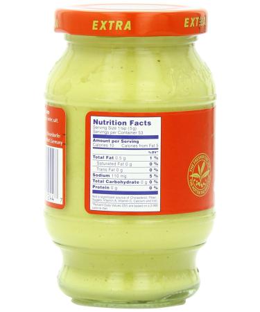 Lowensenf Extra Hot Mustard in Jar - 9.3 oz | Premium Quality - Buy Online on GoSupps.com