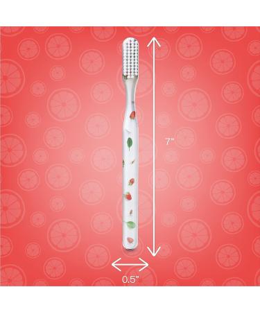SMYL Soft Toothbrush for Adults | Nylon Bristles | Oral Care & Plaque Removal | Lifestyles Fun Strawberry - Buy Online on GoSupps.com