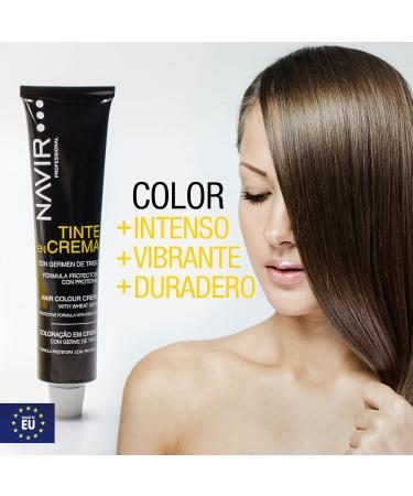 NAVIR Profesional Hair dye for women cream with wheat germ and argan oil 30 dark brown 60 ml - Buy Online on GoSupps.com