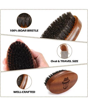 Sofmild Boar Bristle Beard Brush Set for Men - Beard Comb, Scissors, Travel Bag Included - Buy Online on GoSupps.com