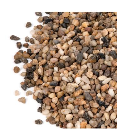 Future Way 2.5 Pound Decorative Rocks for Plant, Mixed Color, Natural Pea Gravel for Succulent, Vase, Fish Tank, Landscape, Matte Texture, 1/5 Inch 2.5lb Mixed color