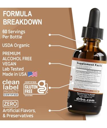 ParaGuard Cleanse Liquid Organic Detox - Organic Intestinal Guard Formula Supplement for Humans with Black Walnut Wormwood Clove & Oregano Tincture - Natural Herbal Intestine Body Gut Cleanser 2 oz - Buy Online on GoSupps.com