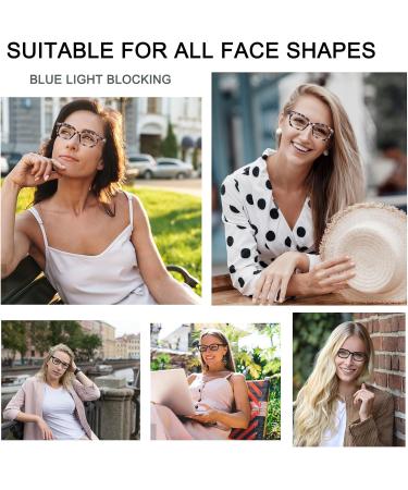 3 Pack Oversized Square Reading Glasses for Women - Blue Light Blocking +1.5 Diopter Spring Hinge Computer Readers - Stylish & High-End - Buy Online on GoSupps.com