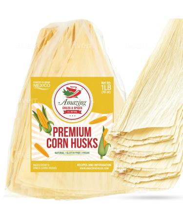 Corn Husks For Tamales 1 LB (16oz) Natural and Premium Dried Corn Husk Tamale Wrappers  Hojas Para Tamal. By Amazing Chiles and Spices. - Buy Online on GoSupps.com