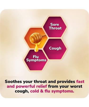 Robitussin Honey CF Max Day Adult Syrup - 8 oz | Severe Cough, Sore Throat & Flu Relief with Real Honey - Buy Online on GoSupps.com