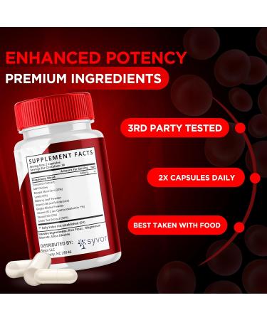 Glucocyn Capsules Official Glucocyn Glycogen Supplement Pills with All Natural Ingredients Advanced Formula Support Pills with Maximum Strength Premium Vitamins for Women and Men (60 Capsules) - Buy Online on GoSupps.com