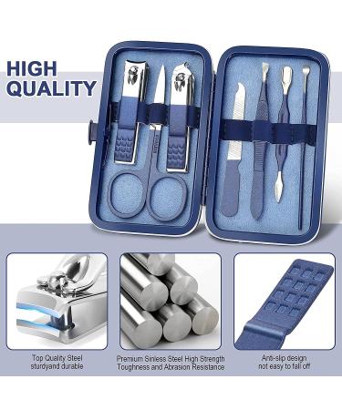 Travel Manicure Set | 8-in-1 Men's & Women's Grooming Kit - Aceoce Professional Nail Care Gift - Buy Online on GoSupps.com