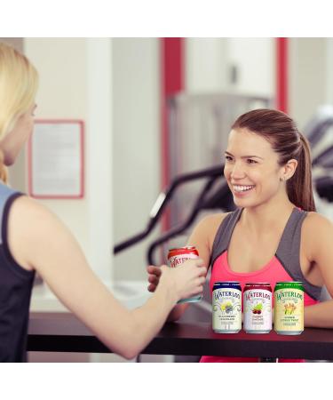 Waterlo Sparkling Water Variety Pack - 12 Sugar Free Flavored Cans with Nosh Pack Bag | Refreshing International Shipping - Buy Online on GoSupps.com