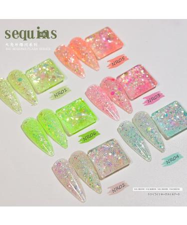 6 Box Nail Sequins Fine Glitter for Acrylic & Resin Nails - Holographic & Chunky Glitters (Pattern 4) - Buy Online on GoSupps.com