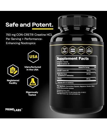 Prime Labs Prime Test + Creatine HCl Capsules - Buy Online on GoSupps.com
