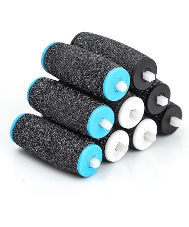 Canvalite 9Pcs Pedi Replacement Rollers 3 Coarse Levels Includes Extra Rough Hard Medium Hard and Gentle Hard Skin Remover for Hard Skin Remover Mixed Coarse