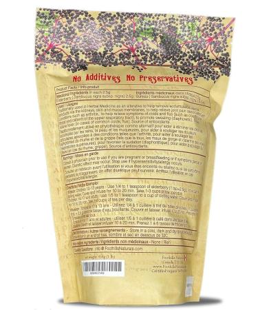Foothills Naturals Elderberry Organic Whole - 454g / 1 Pound 200+ Servings - Buy Online on GoSupps.com